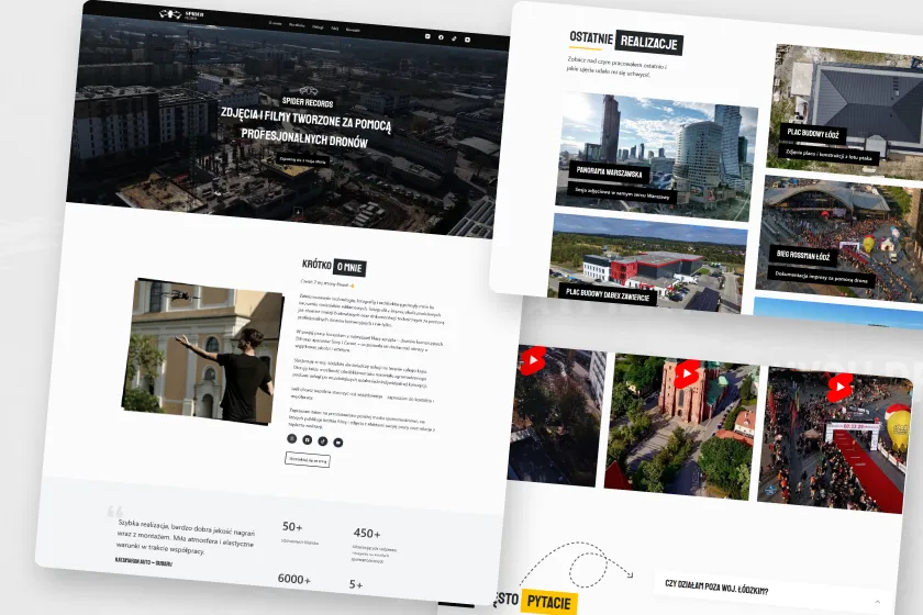 Strona internetowa dla operatora dronów